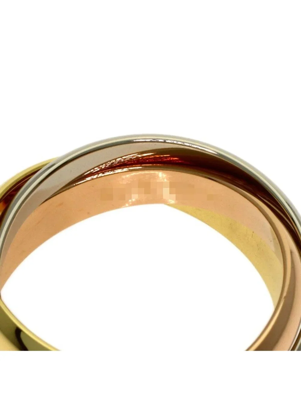 Cartier Trinity 53 Ring 18k Yellow Gold 18k White Pink